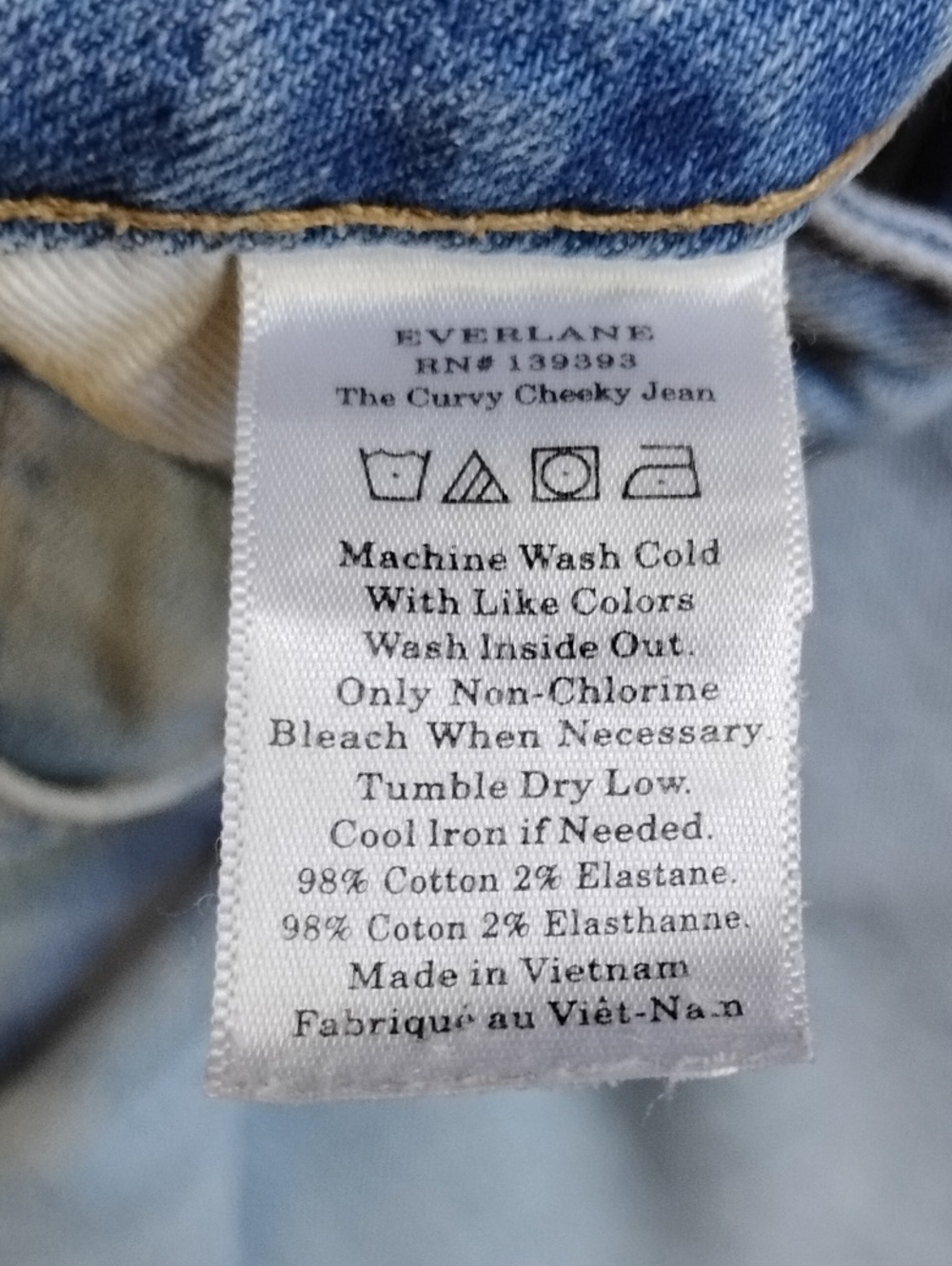 Everlane The Curvy Cheeky Ankle Jeans 30R 30x28 Light Wash - Picture 8 of 11